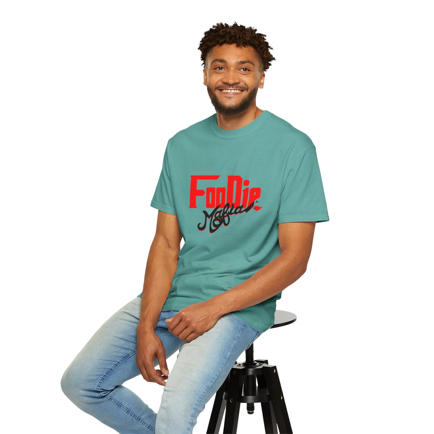 L.O.E.F Red Foodie Mafia Unisex Tee shirt (Black)