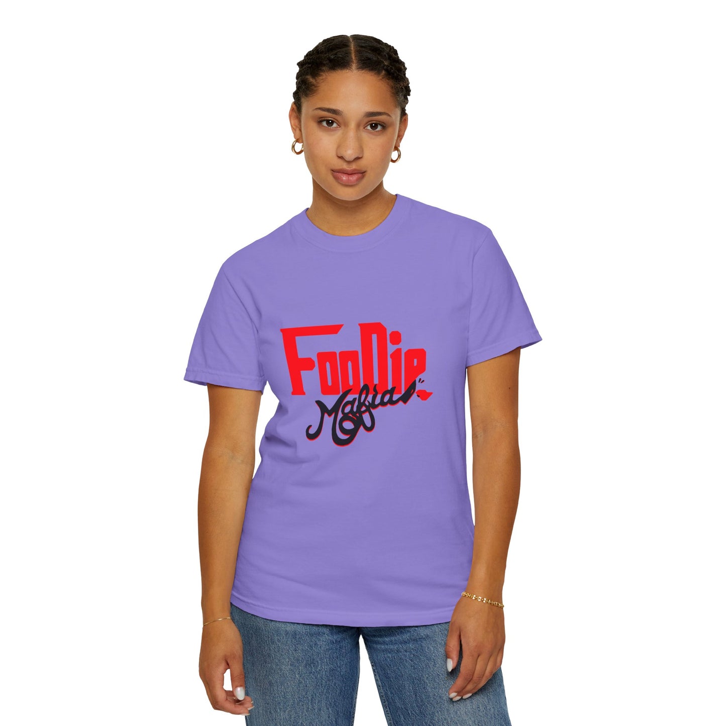L.O.E.F Red Foodie Mafia Unisex Tee shirt (Black)
