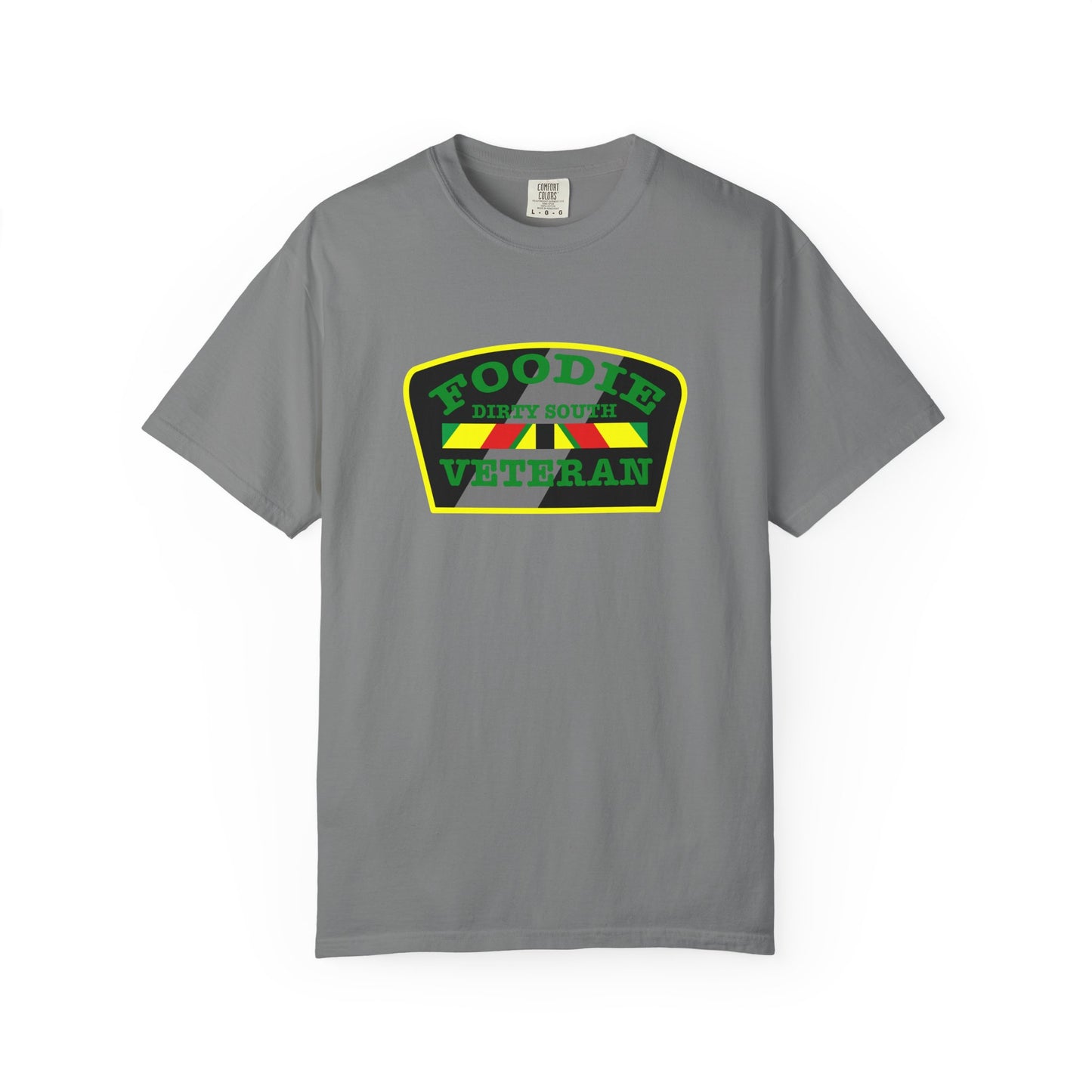 L.O.E.F Foodie Veteran DIRTY SOUTH Unisex Tee Shirt (Green)