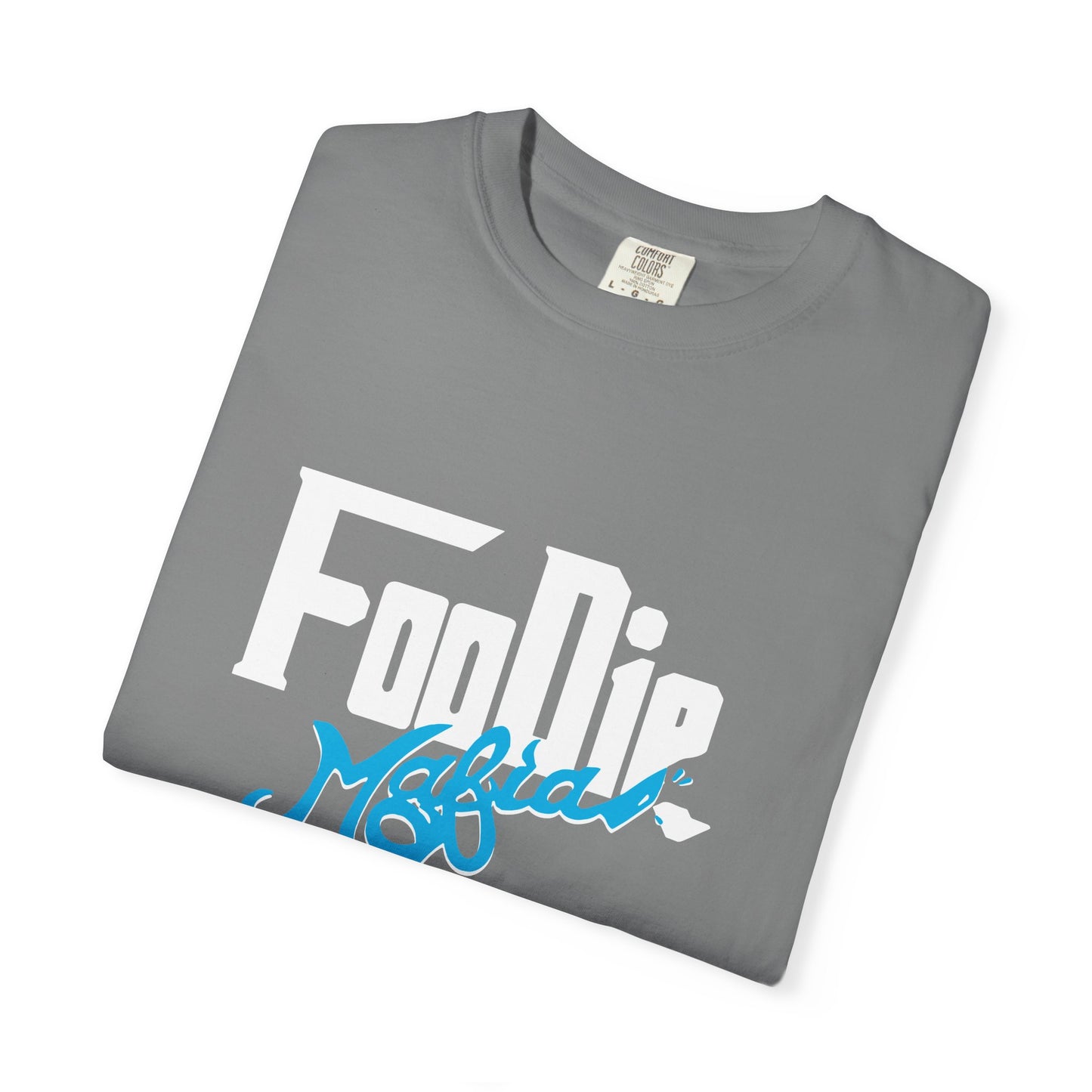 L.O.E.F White Foodie Mafia Unisex Tee shirt (Apricot)