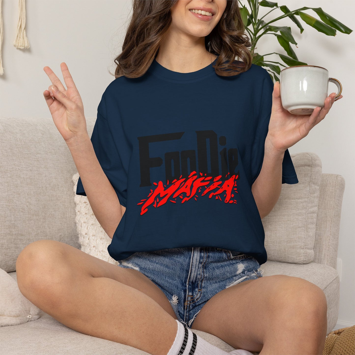 L.O.E.F Foodie Mafia Unisex Tee Shirt (Red)