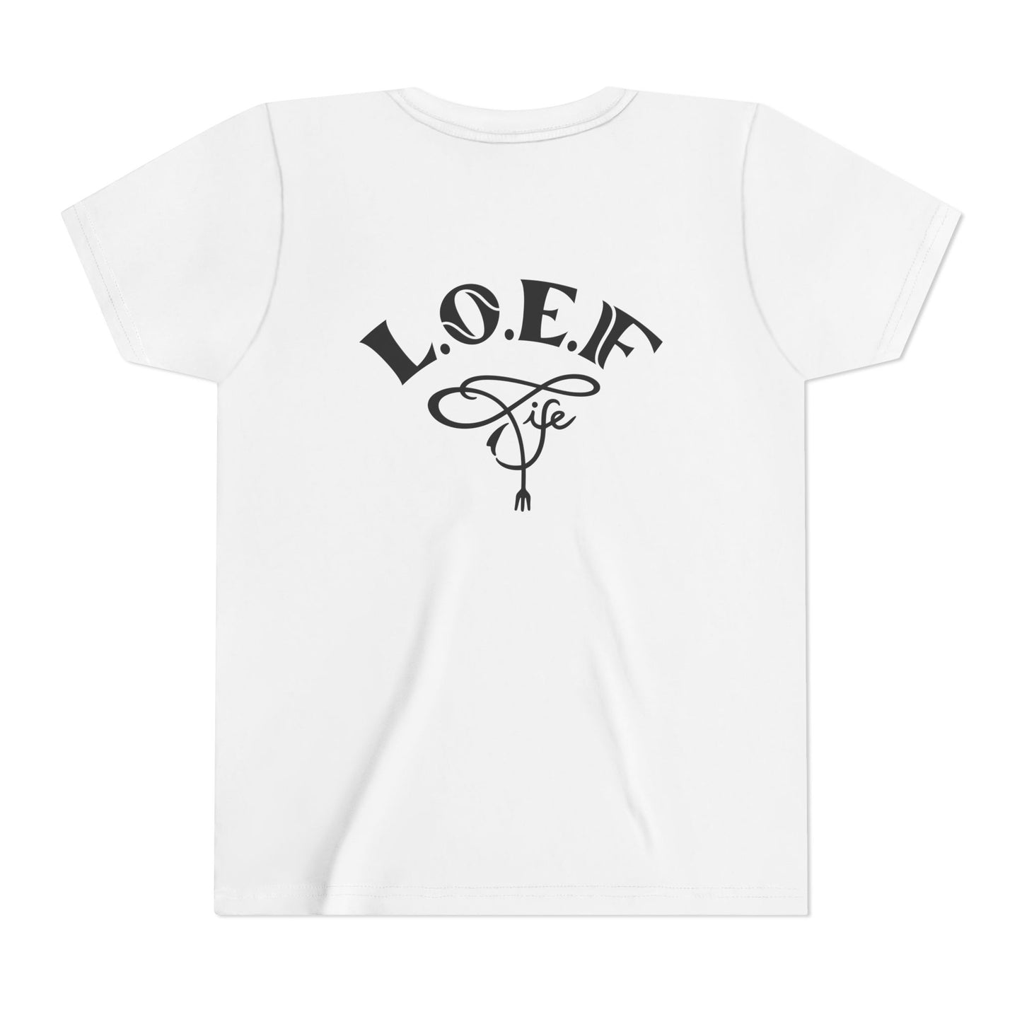 L.O.E.F Foodie 4Life Young Tee Shirt  (Fiery Red)