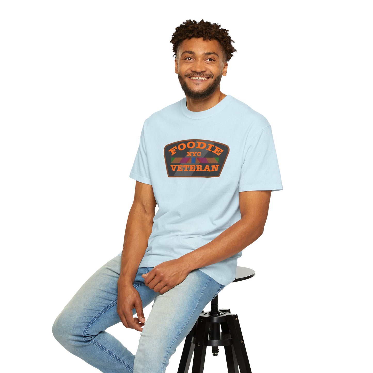 L.O.E.F Foodie Veteran NYC Unisex Tee Shirt (Orange)