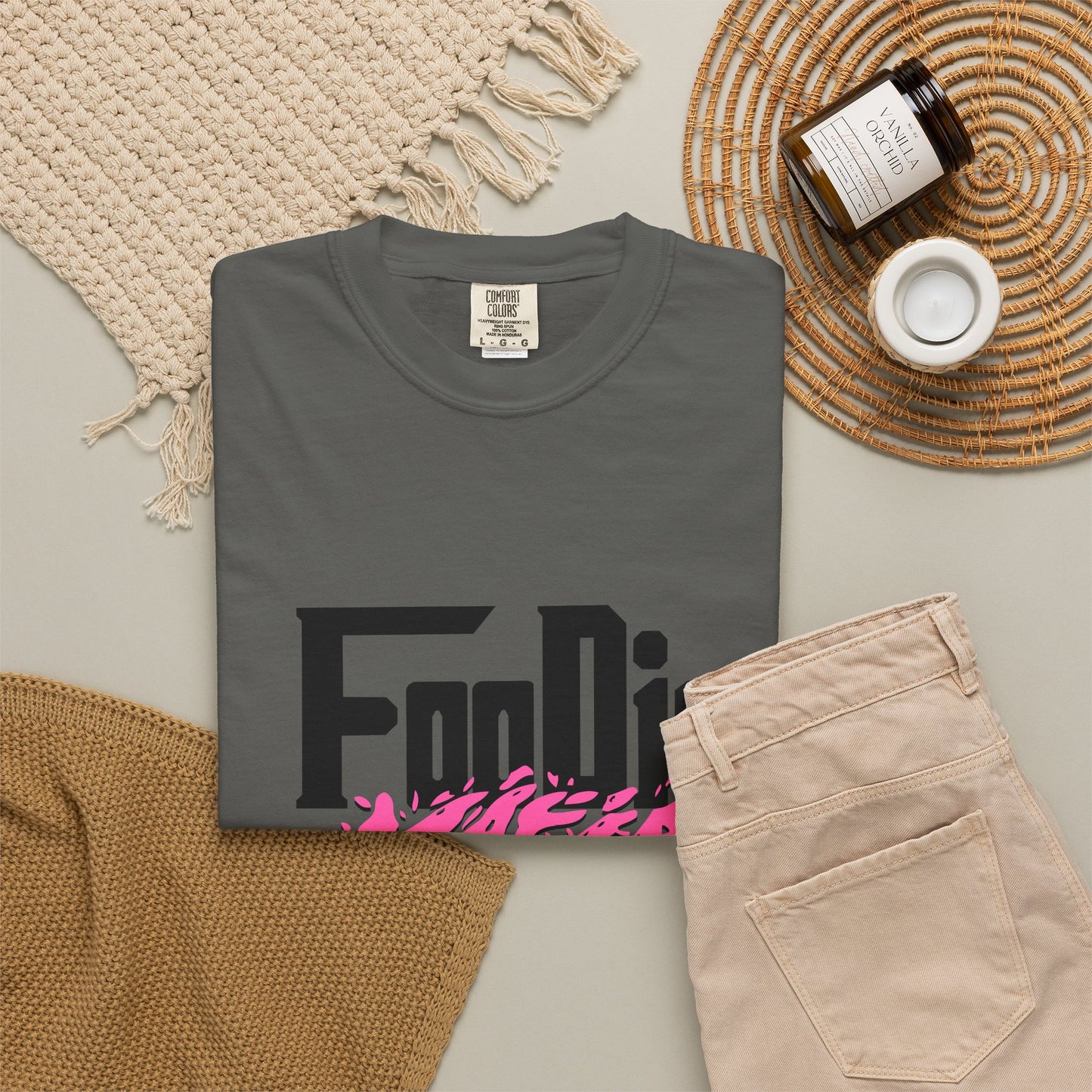 L.O.E.F Foodie Mafia Tee Shirt (Hot Pink)