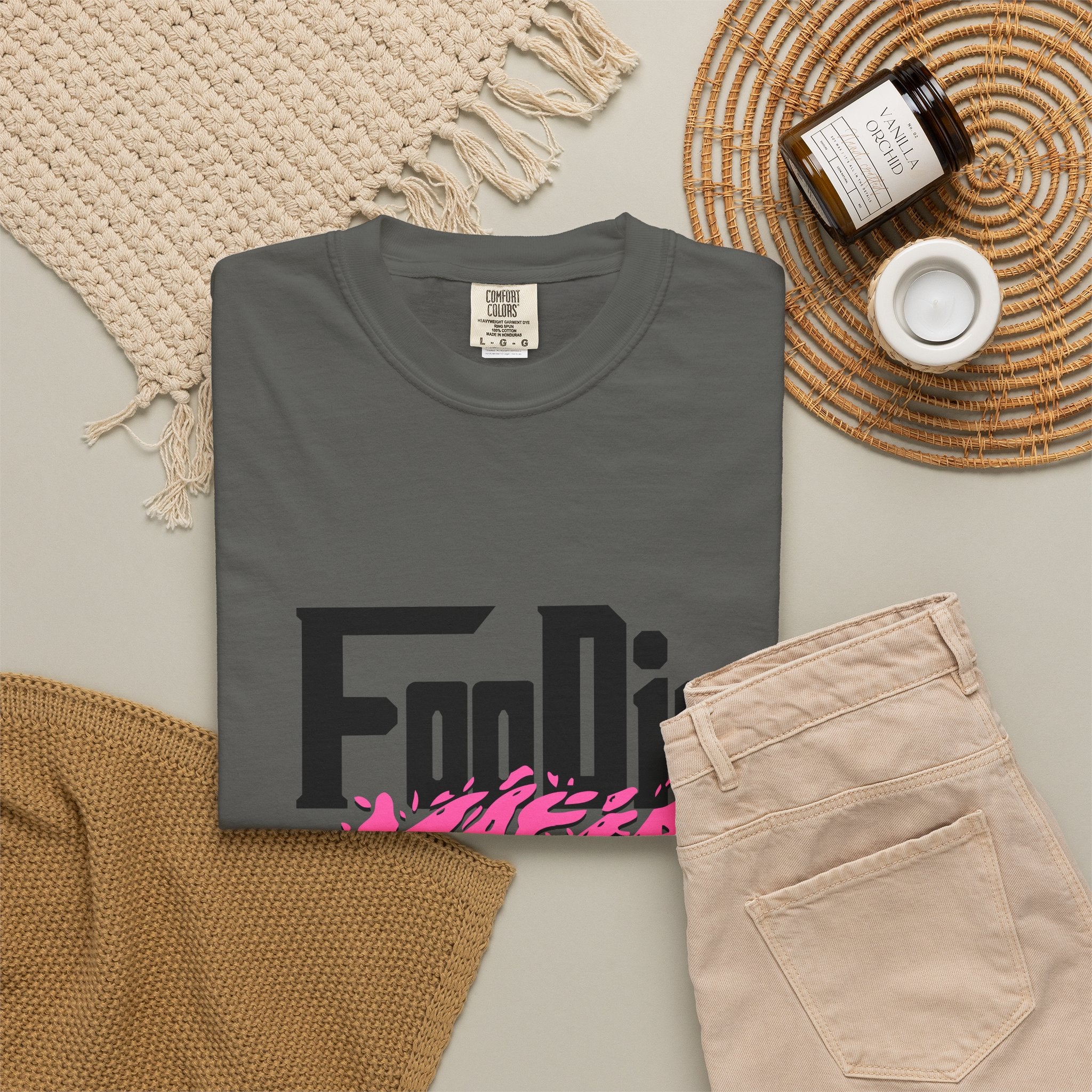 L.O.E.F Foodie Mafia Tee Shirt (Hot Pink)