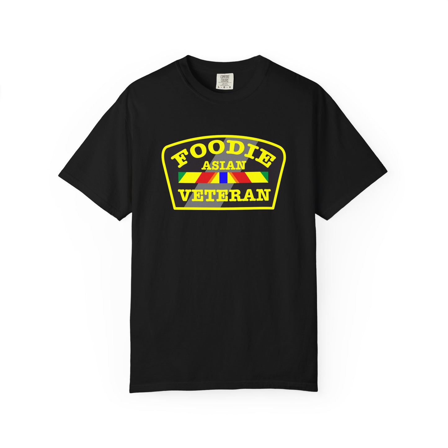 L.O.E.F Foodie Veteran ASIAN Unisex Tee Shirt (Yellow)