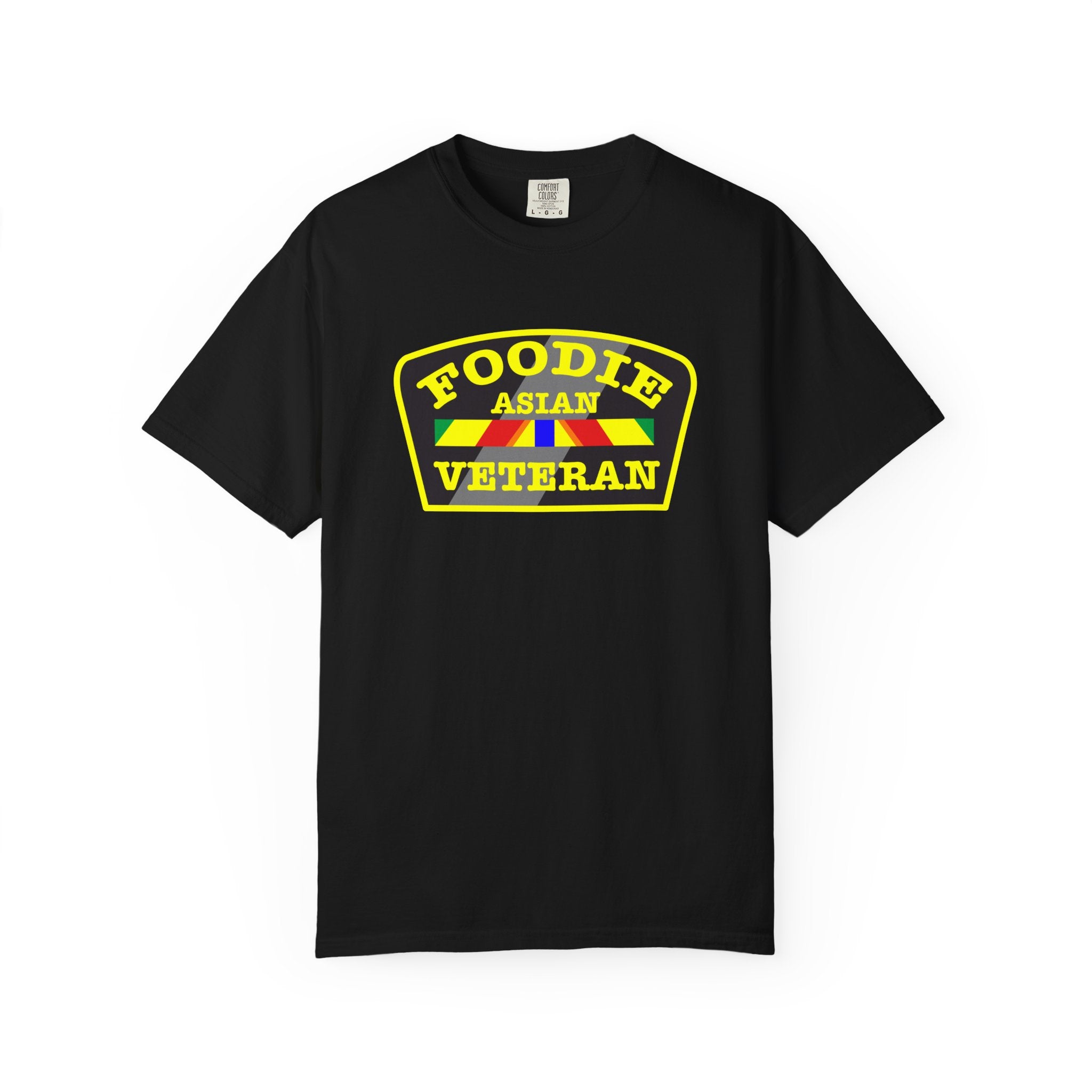 L.O.E.F Foodie Veteran ASIAN Unisex Tee Shirt (Yellow)