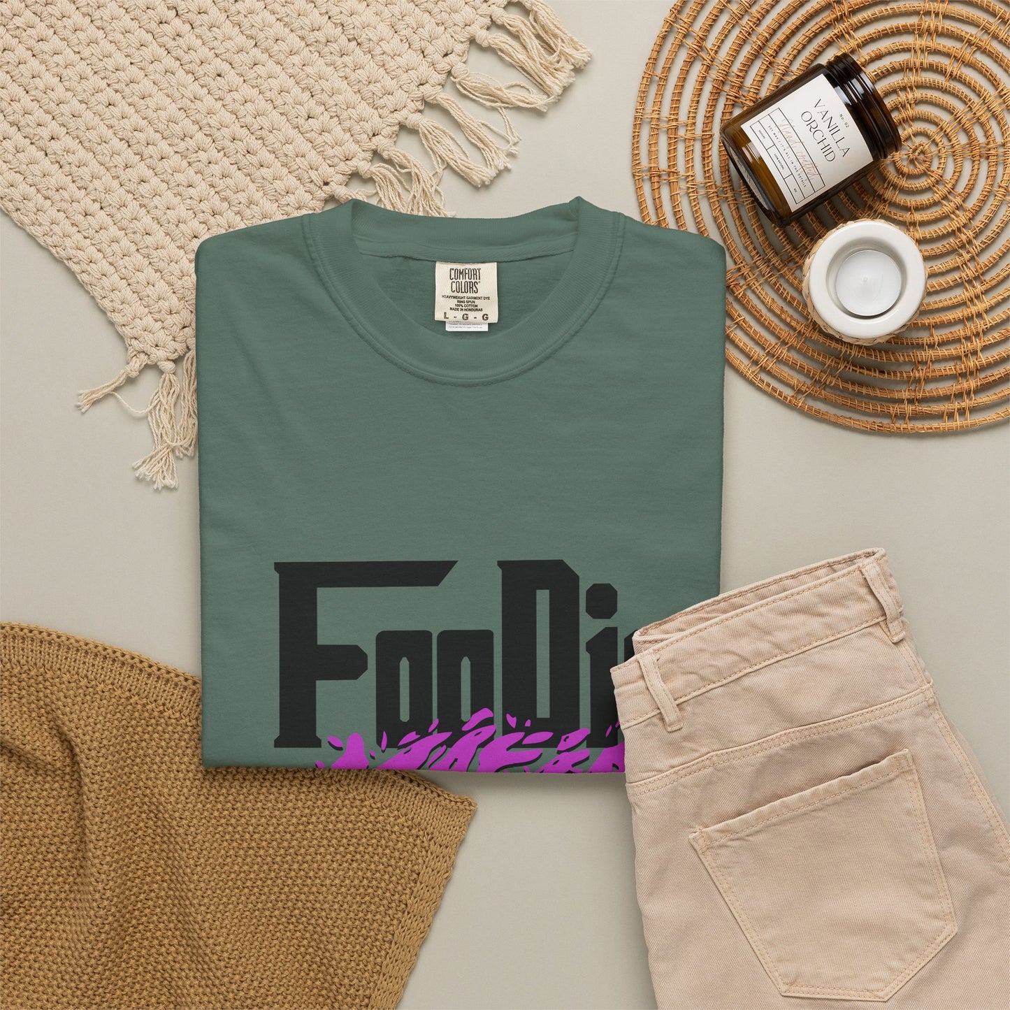 L.O.E.F Foodie Mafia Unisex Tee Shirt (Bright Purple)