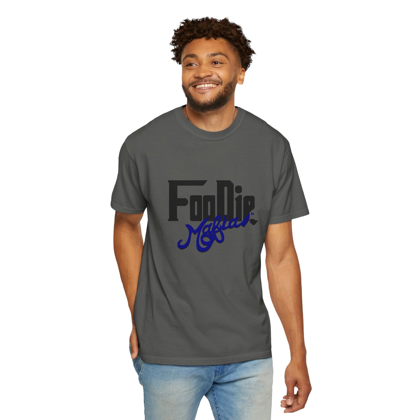 L.O.E.F Foodie Mafia Unisex Tee shirt (Dark Blue)