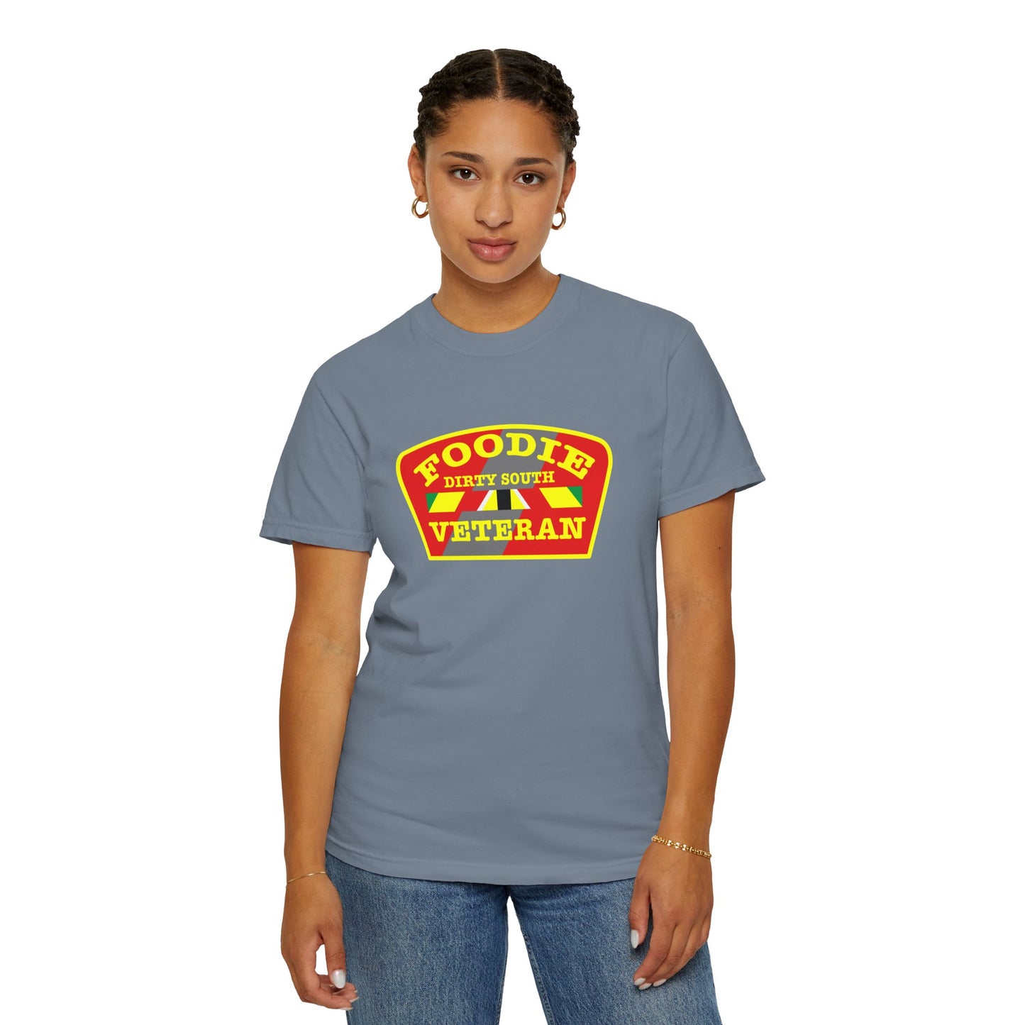 L.O.E.F Foodie Veteran DIRTY SOUTH Unisex Tee Shirt (Yellow)