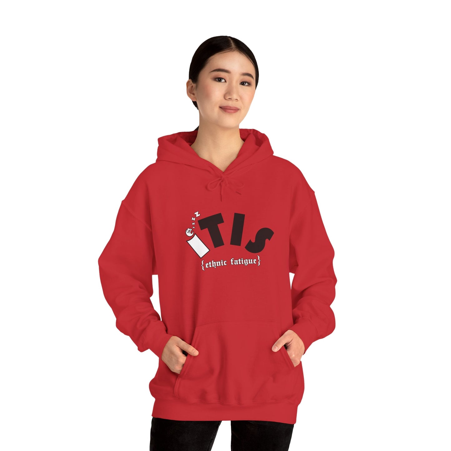 L.O.E.F ITIS Unisex Hooded Sweatshirt (White and Black)