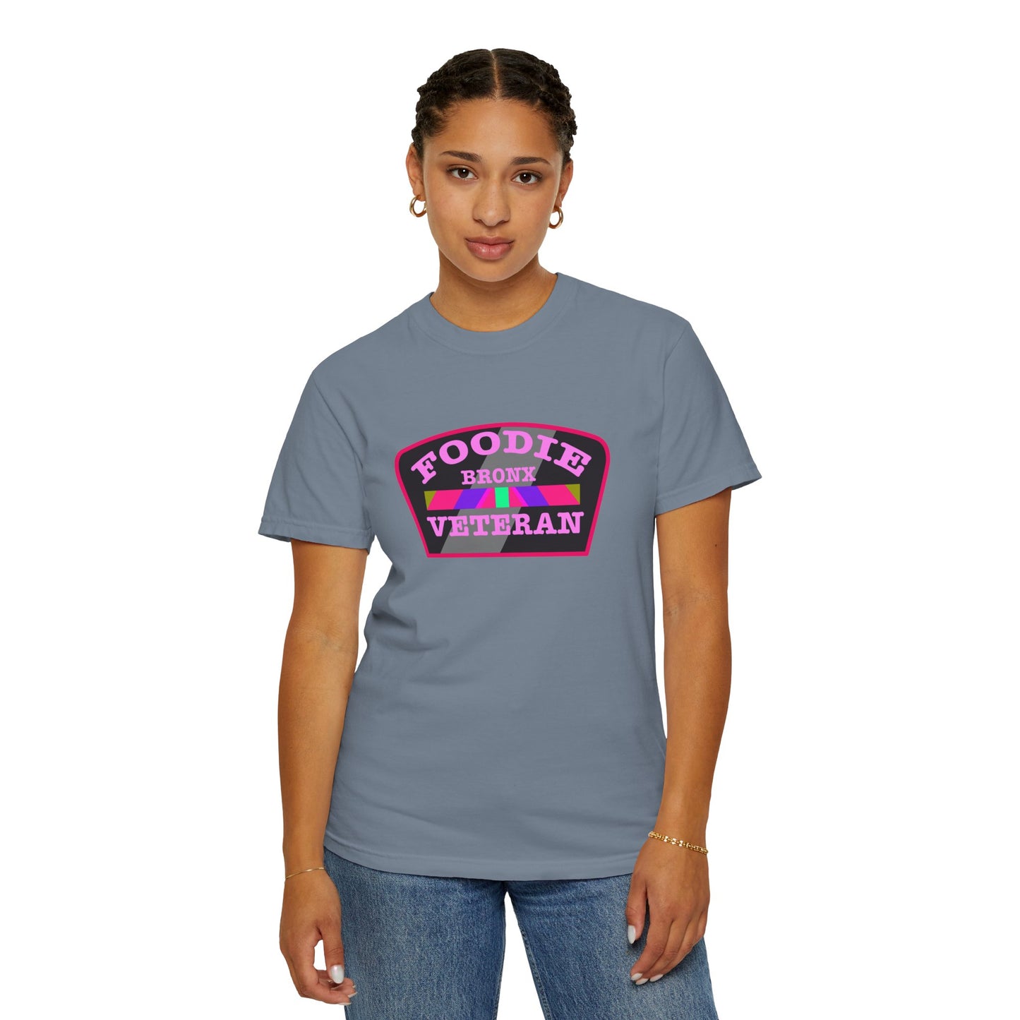 L.O.E.F Foodie Veteran Bronx Unisex Tee Shirt (Pink)