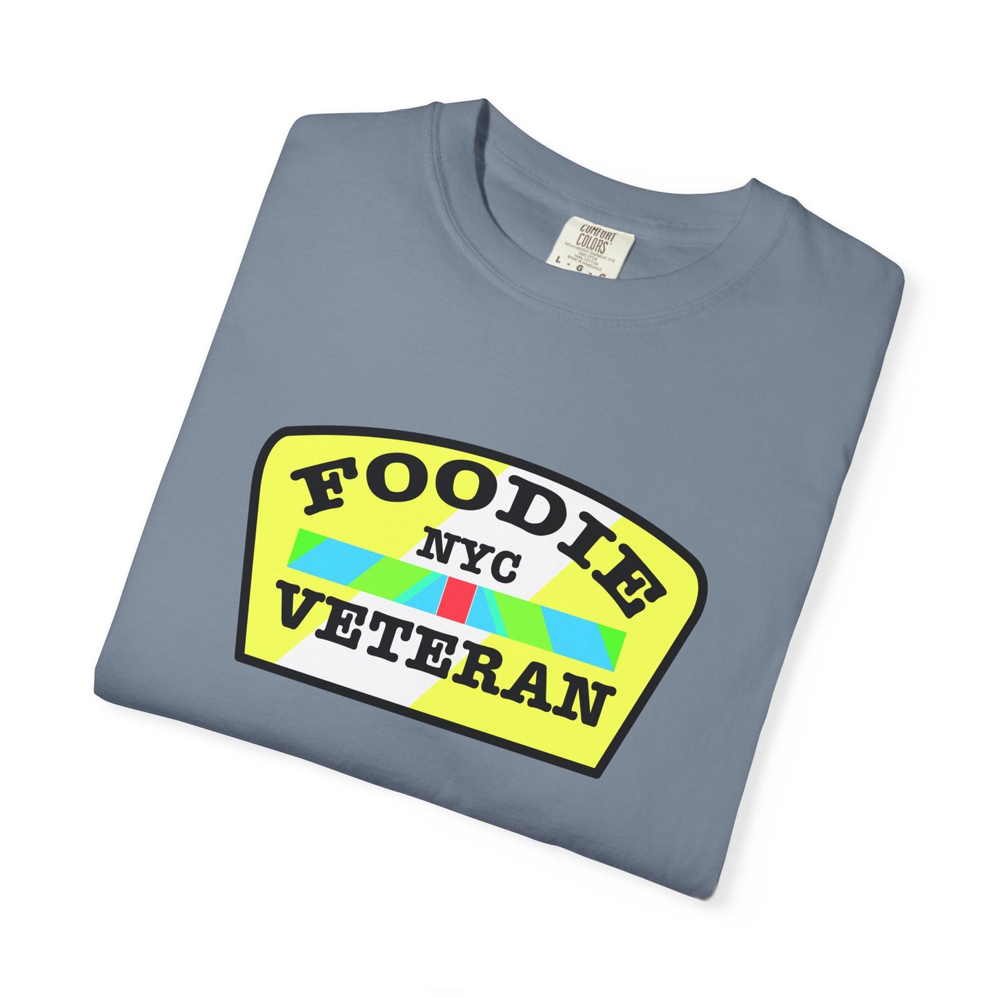 L.O.E.F Foodie Veteran NYC Unisex Tee Shirt (Yellow and Black)