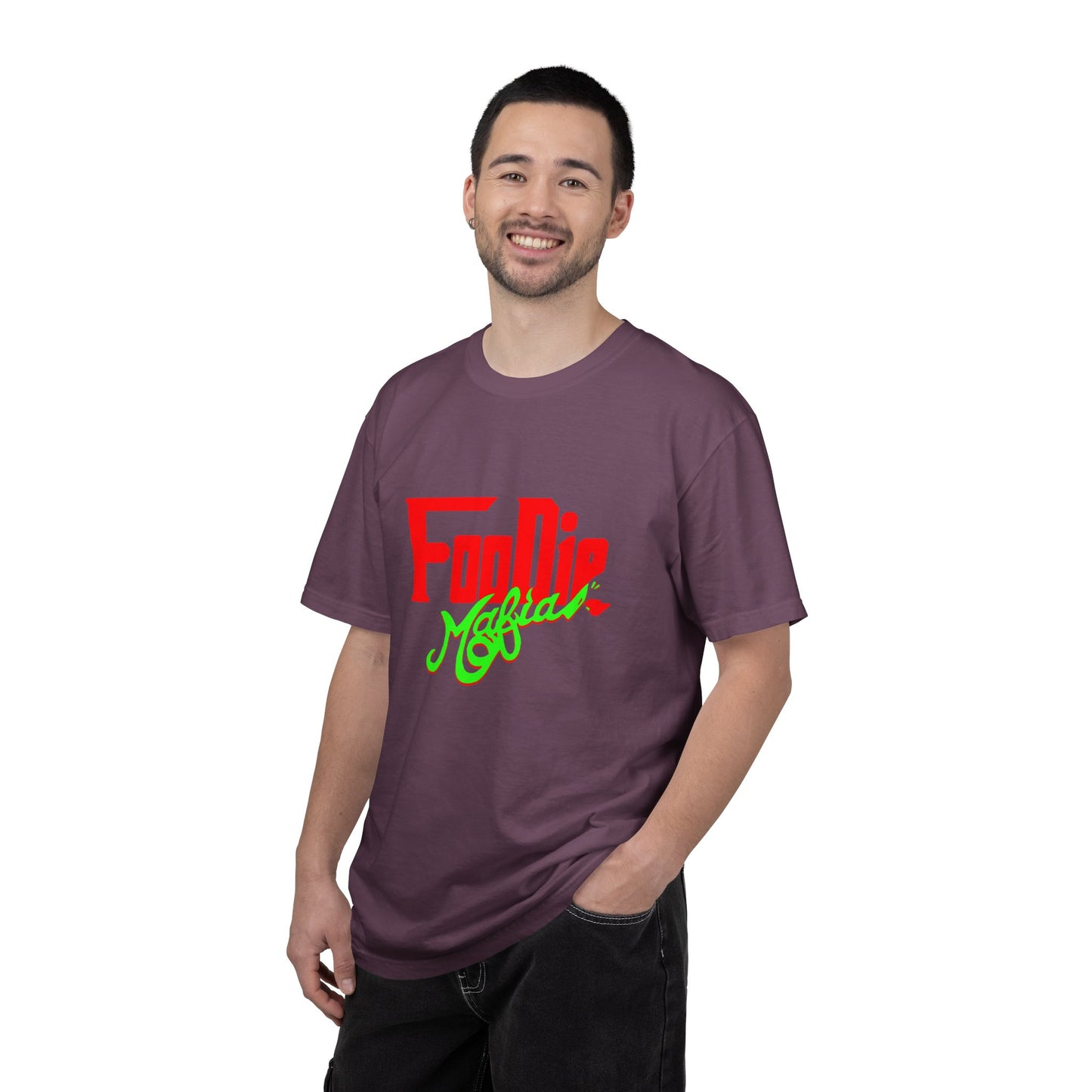 L.O.E.F Red Foodie Mafia Unisex Tee Shirt (Neon Green)
