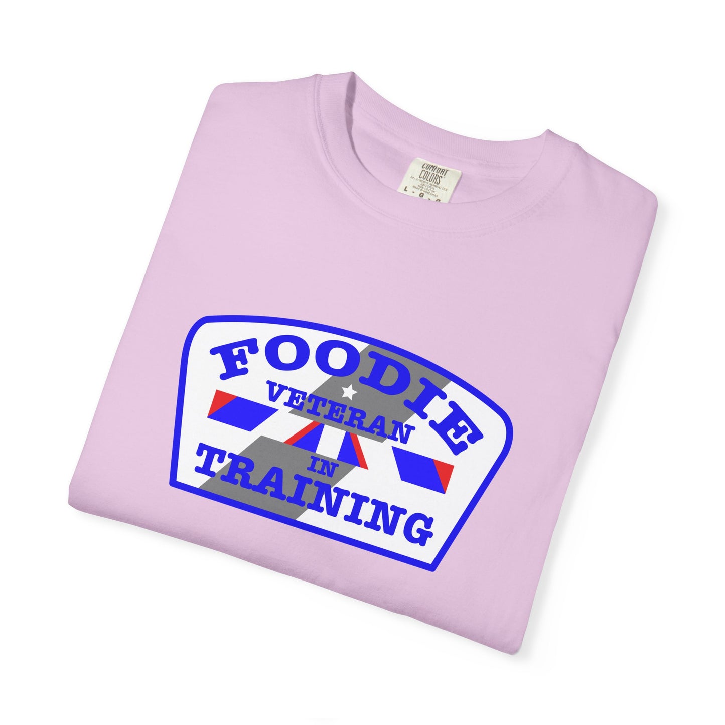 L.O.E.F Foodie Veteran IN TRAINING Unisex Tee Shirt (Blue)
