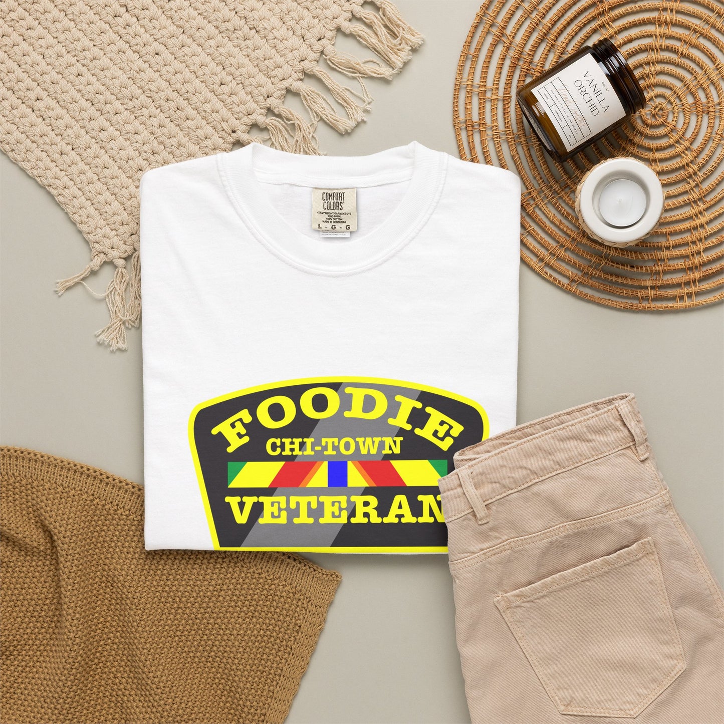 L.O.E.F Foodie Veteran CHI-TOWN Unisex Tee Shirt
