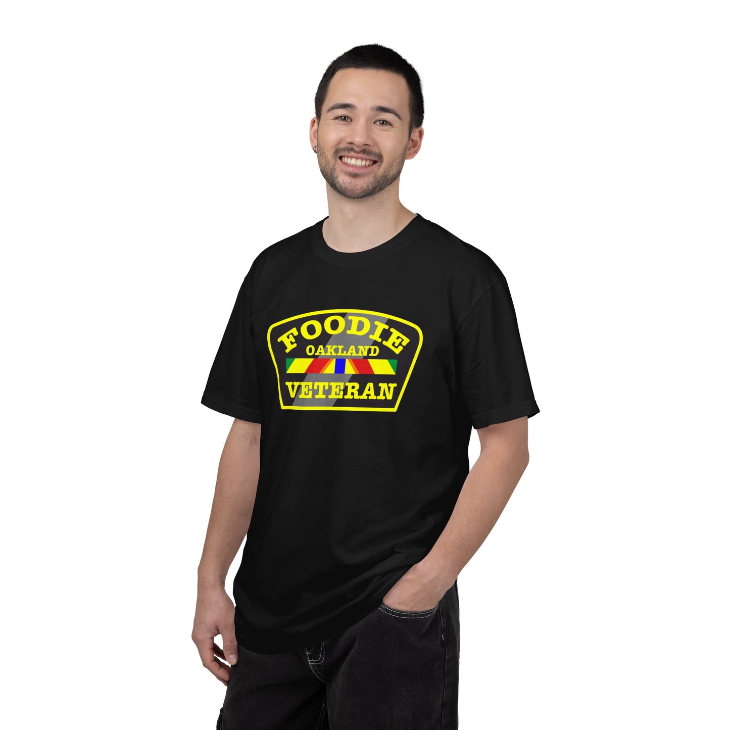 L.O.E.F Foodie Veteran OAKLAND Unisex Tee Shirt (Yellow)