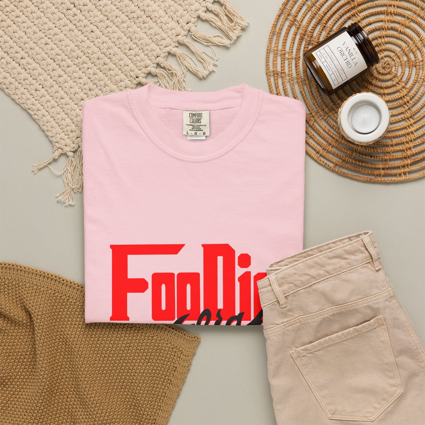 L.O.E.F Red Foodie Mafia Unisex Tee shirt (Black)