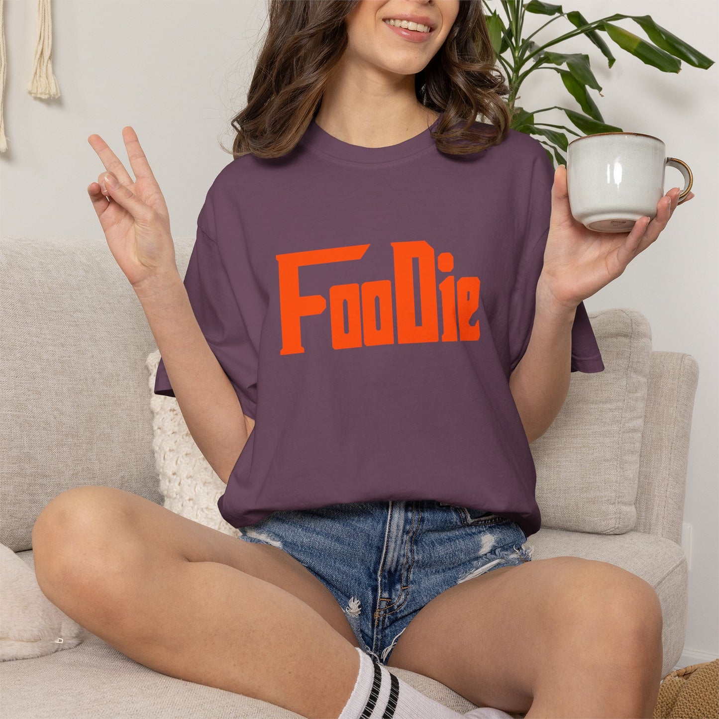 L.O.E.F Foodie Unisex Tee Shirt (Orange)