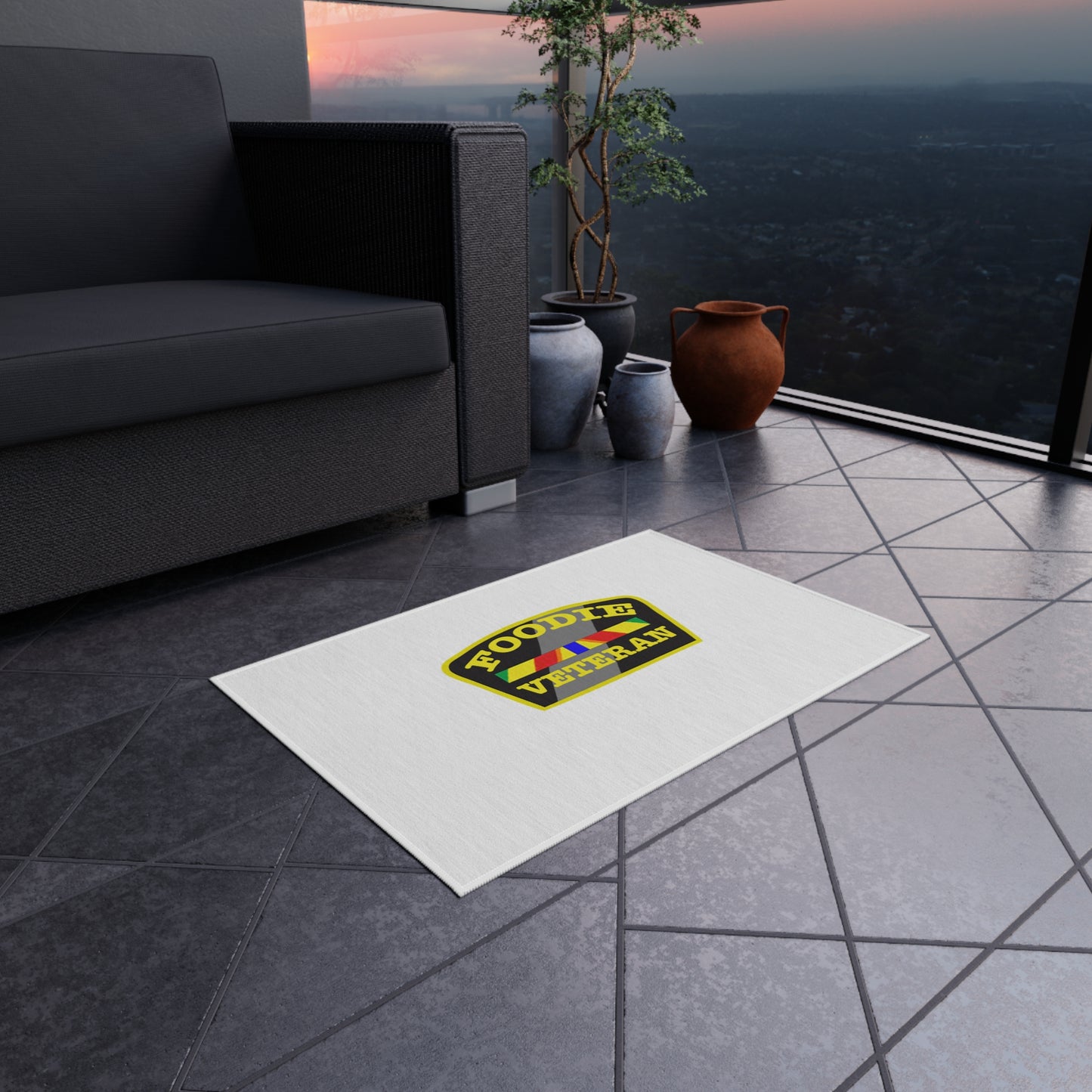 L.O.E.F Foodie Veteran Outdoor Rug