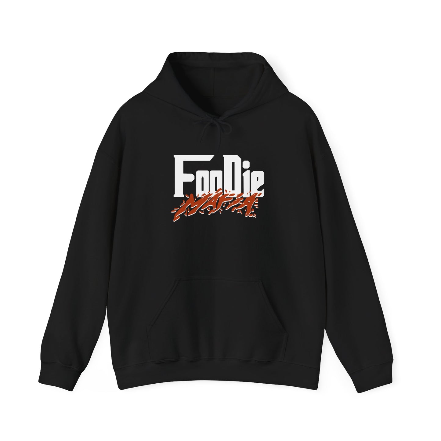 L.O.E.F White Foodie Mafia Unisex Hooded Sweatshirt (Rust)