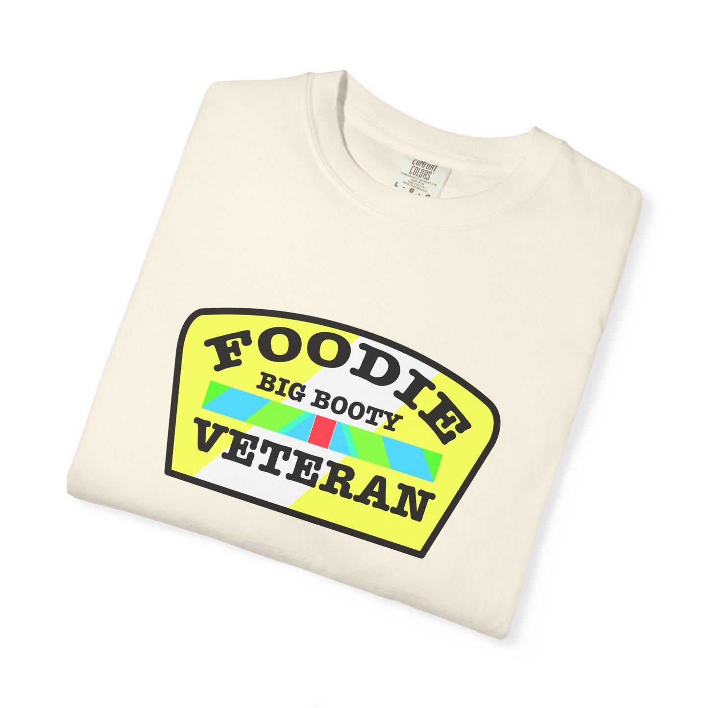 L.O.E.F Foodie Veteran BIG BOOTY Unisex Tee Shirt (Black)