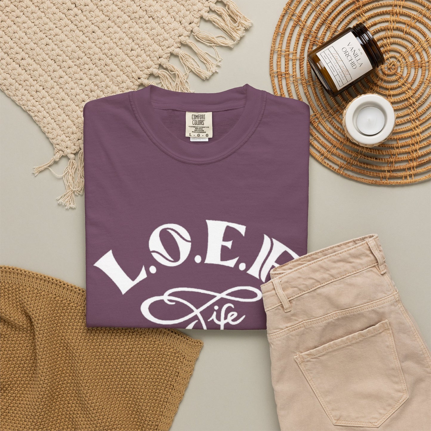 L.O.E.F Life Unisex Tee Shirt (White)