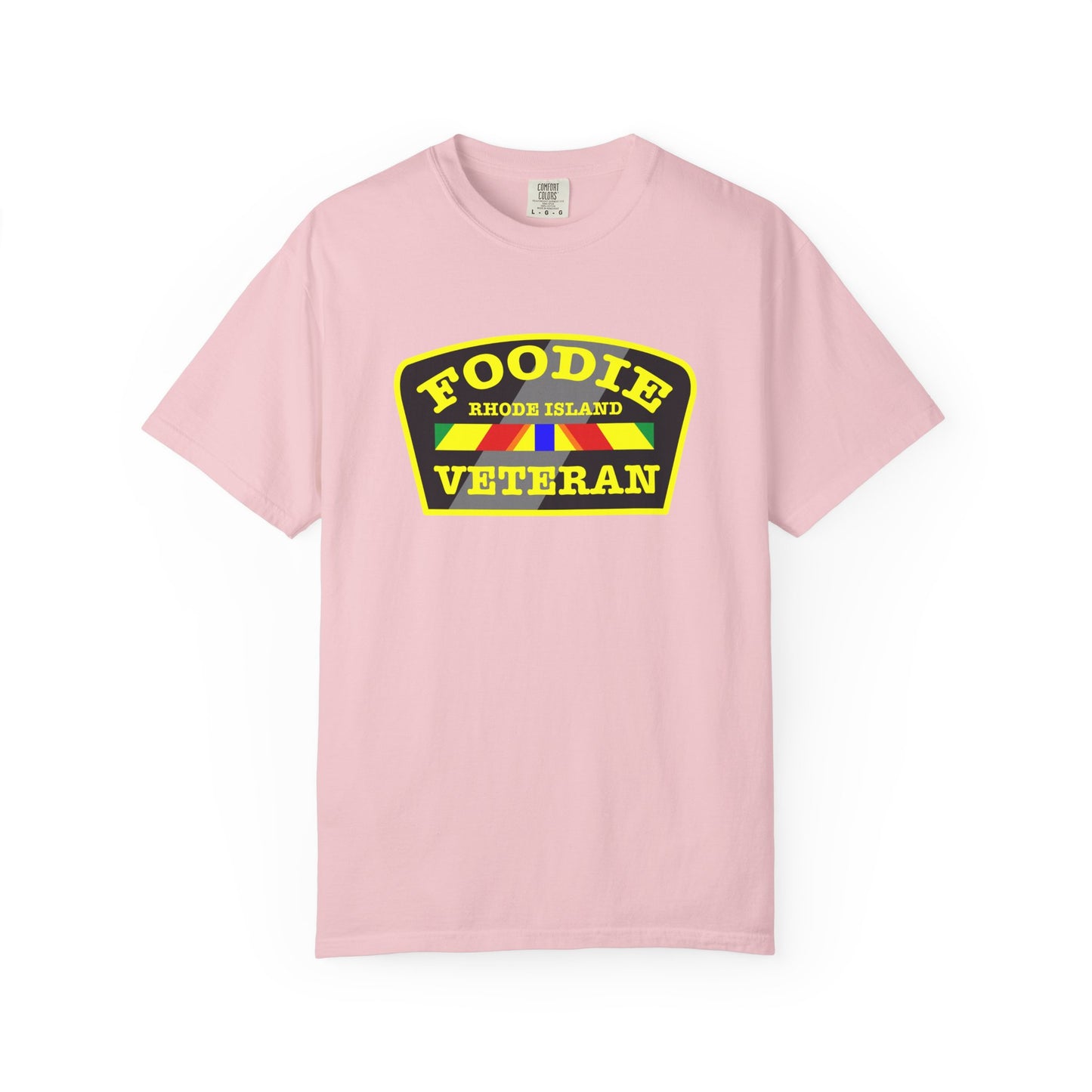 L.O.E.F Foodie Veteran RHODE ISLAND Unisex Tee Shirt (Yellow)