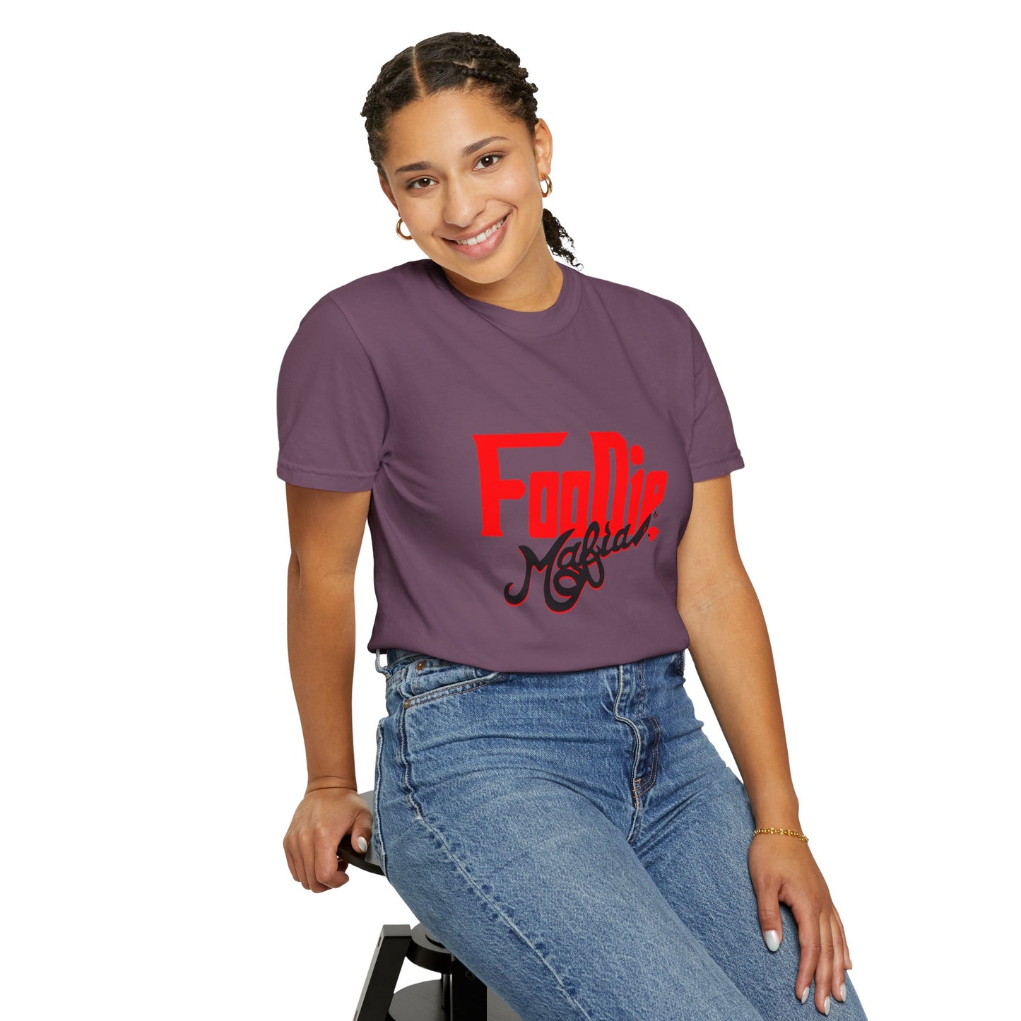 L.O.E.F Red Foodie Mafia Unisex Tee shirt (Black)