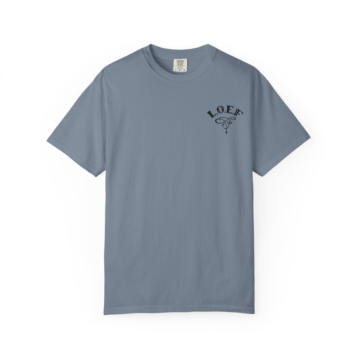 L.O.E.F LIFESTYLE OF EVERYDAY FOODIES Unisex Tee Shirt (Black)