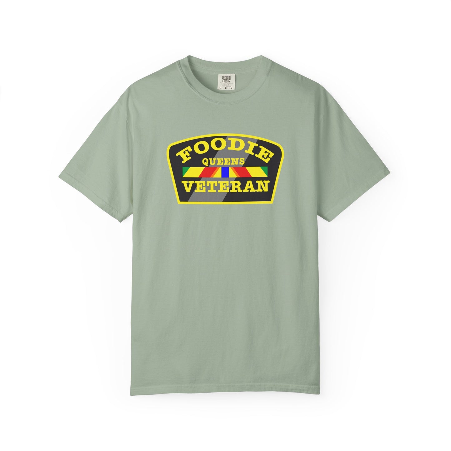 L.O.E.F Foodie Veteran QUEENS Unisex Tee Shirt (Yellow)