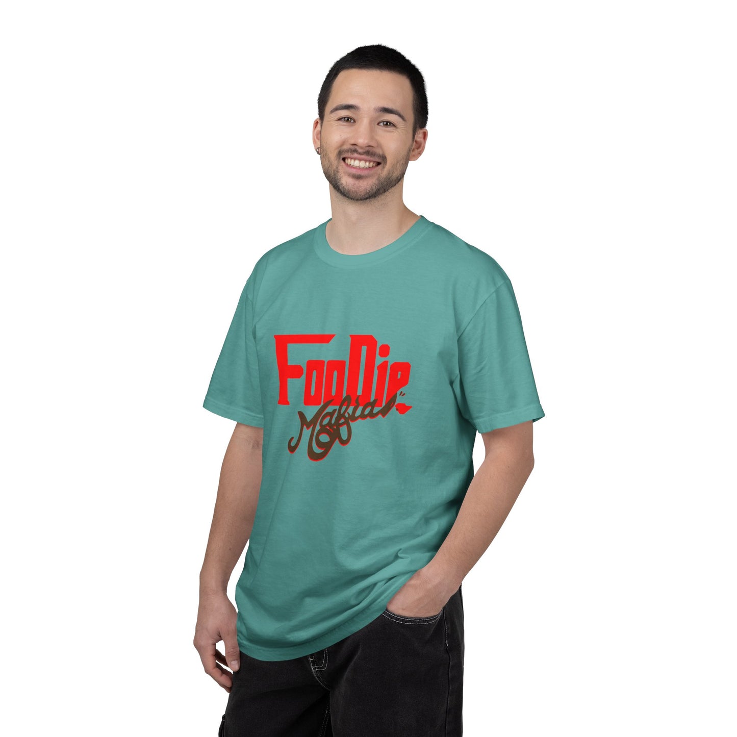 L.O.E.F Red Foodie Mafia Unisex Tee Shirt (Dark Brown)
