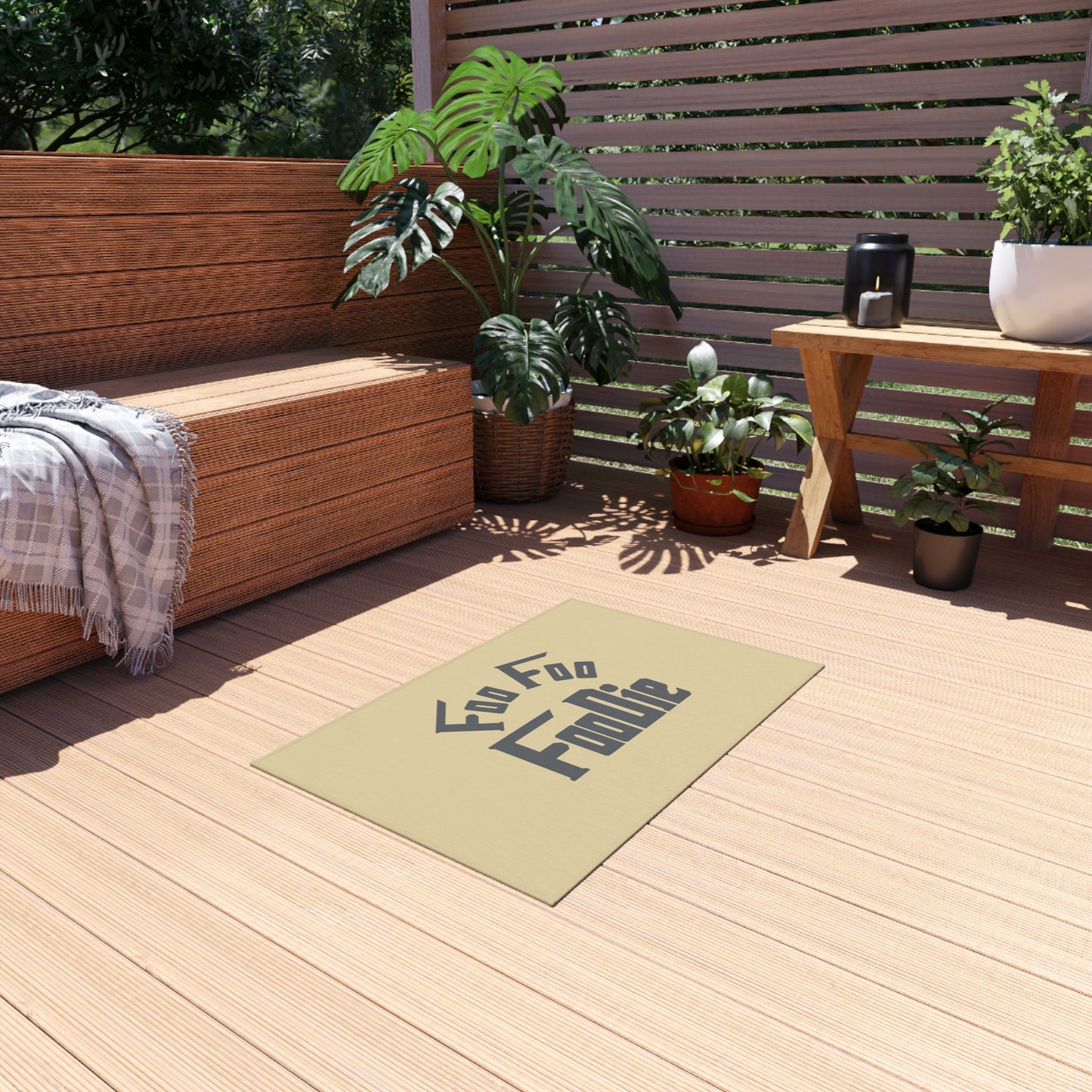 L.O.E.F Foo Foo Foodie Outdoor Rug