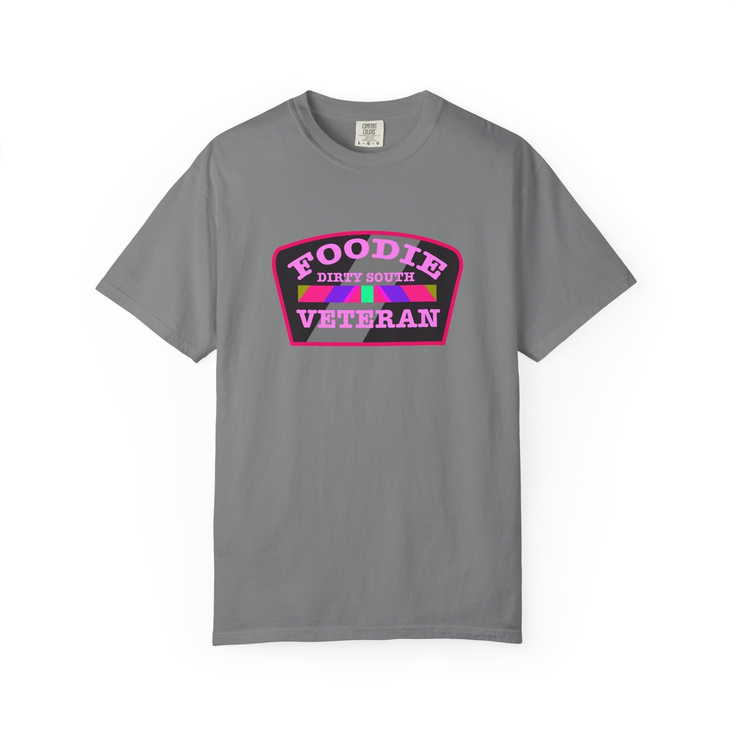 L.O.E.F Foodie Veteran DIRTY SOUTH Unisex Tee Shirt (Pink)