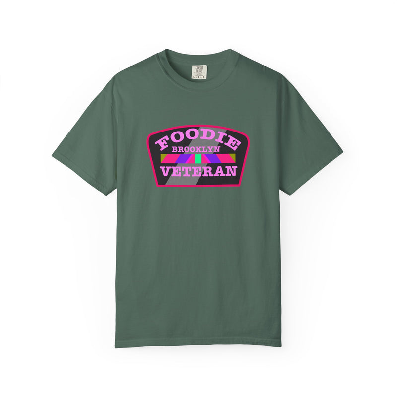 L.O.E.F Foodie Veteran BROOKLYN Unisex Tee Shirt (Pink)