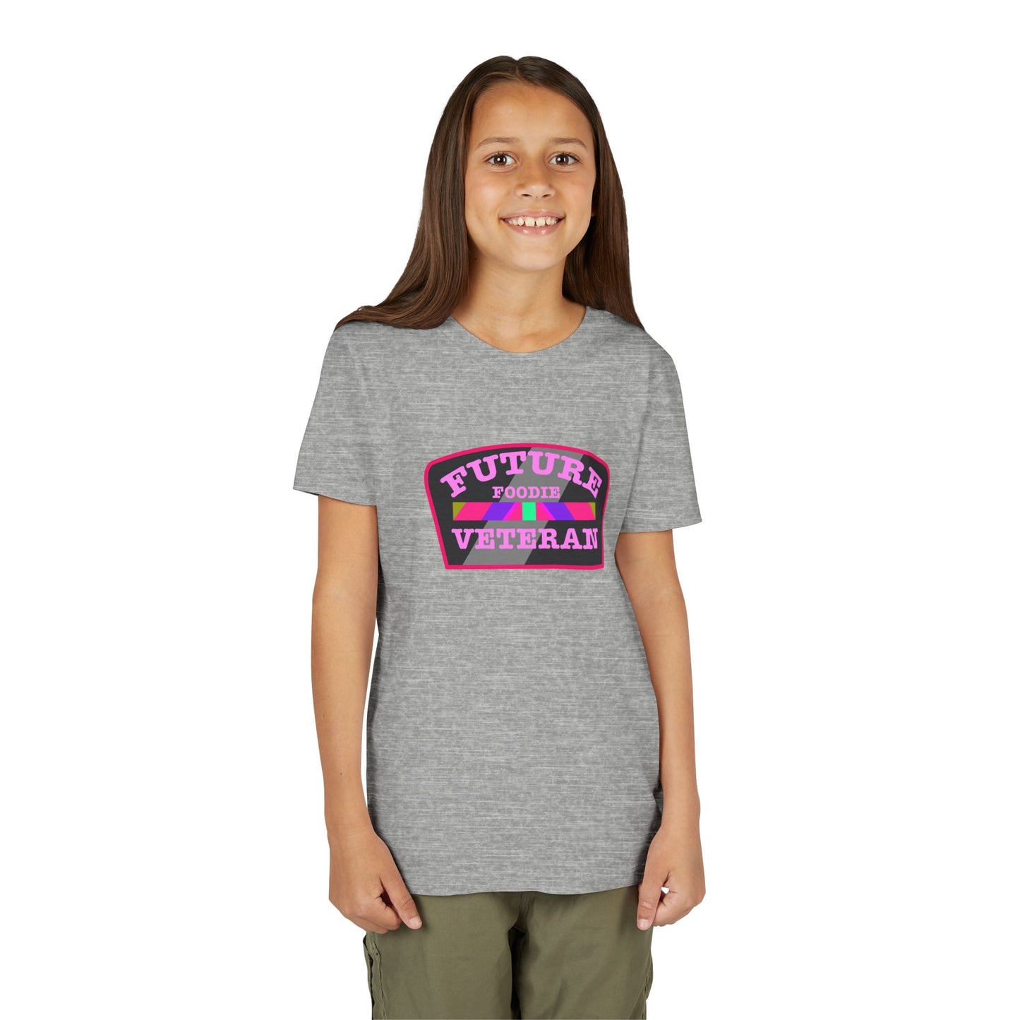 L.O.E.F Future Foodie Veteran Kids Tee Shirt (Pink)
