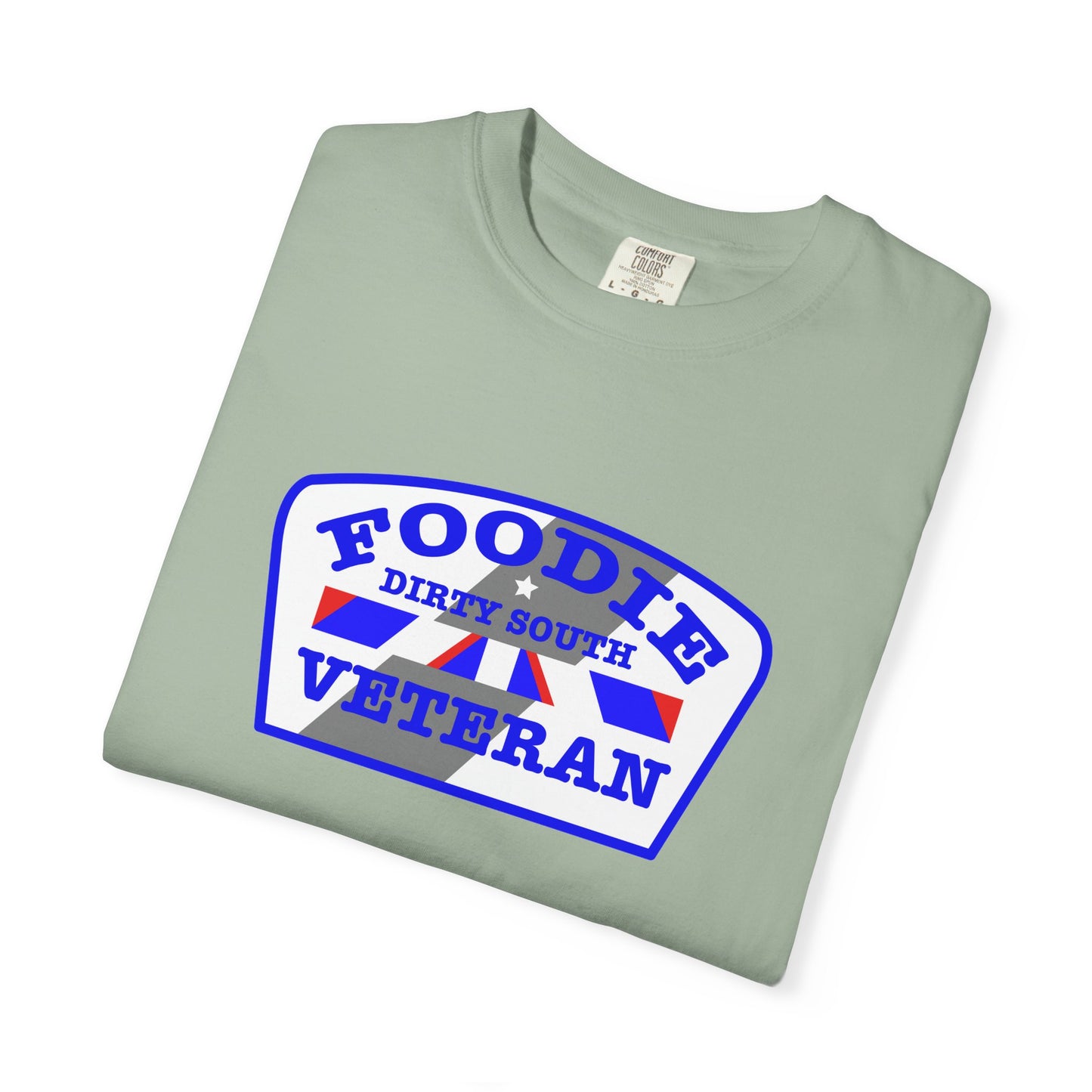 L.O.E.F Foodie Veteran DIRTY SOUTH Unisex Tee Shirt (Blue)