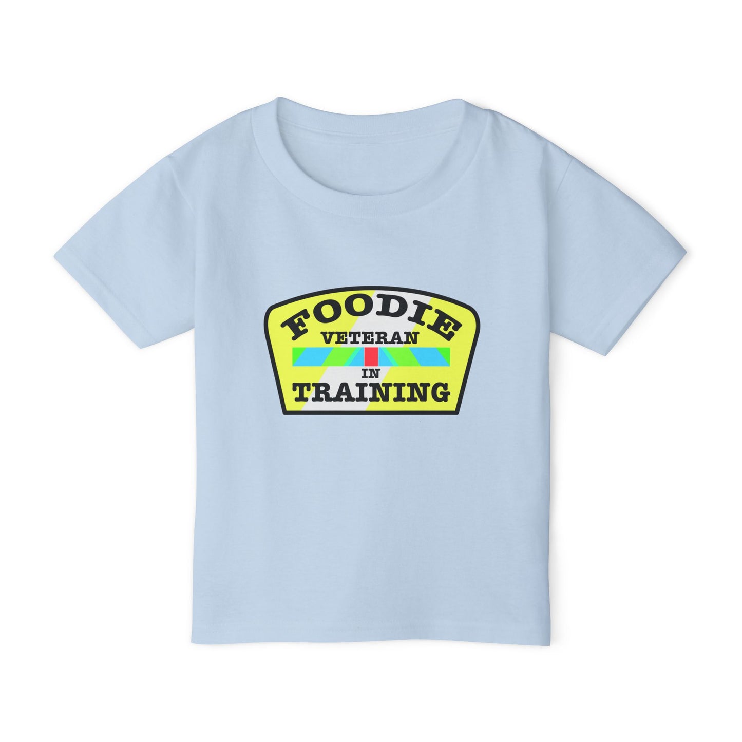 L.O.E.F Foodie Veteran In Training Toddler Tee Shirt (Yellow and Black)