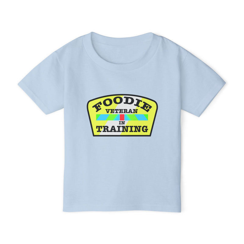 L.O.E.F Foodie Veteran In Training Toddler Tee Shirt (Yellow and Black)