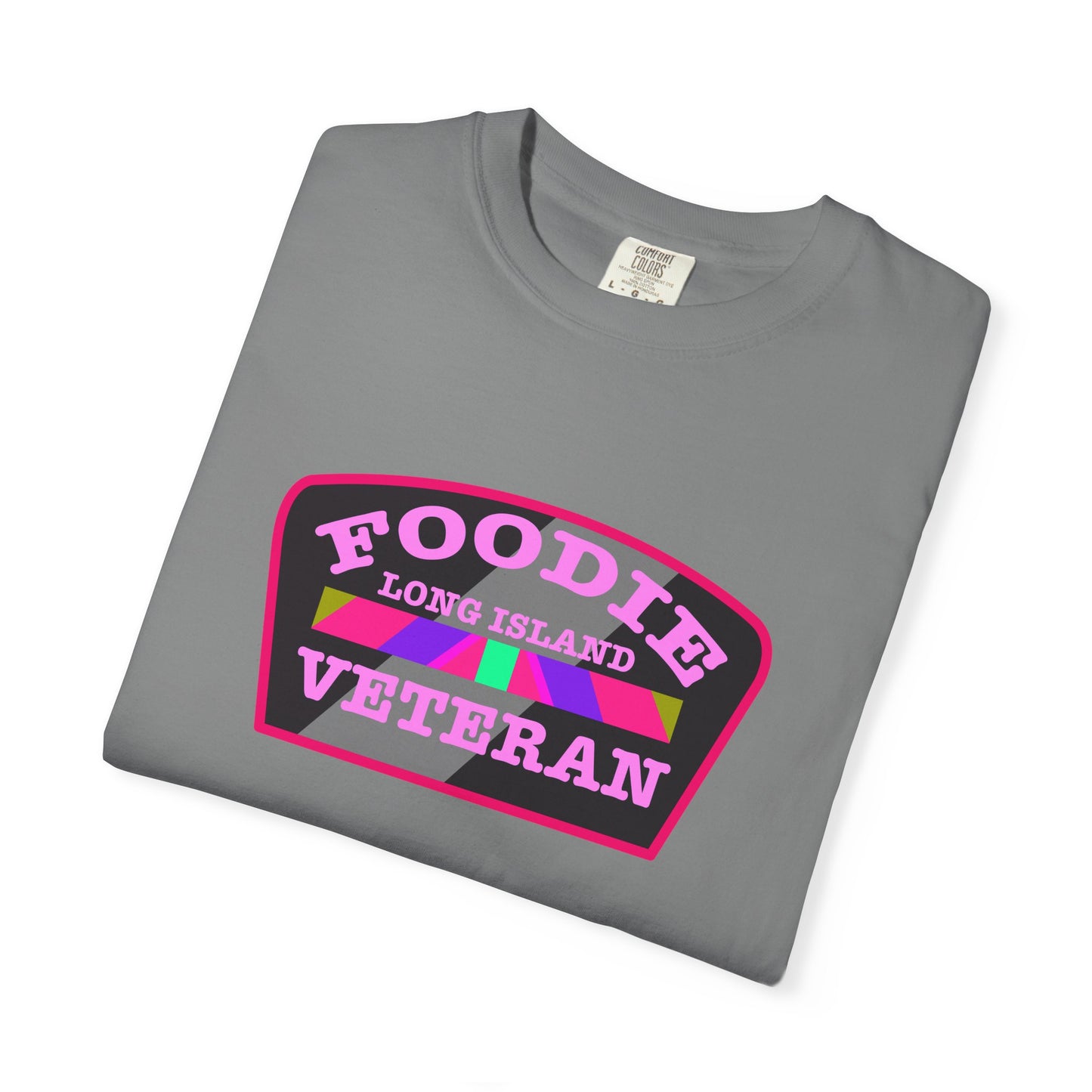 L.O.E.F Foodie Veteran Long Island Unisex Tee Shirt (Pink)