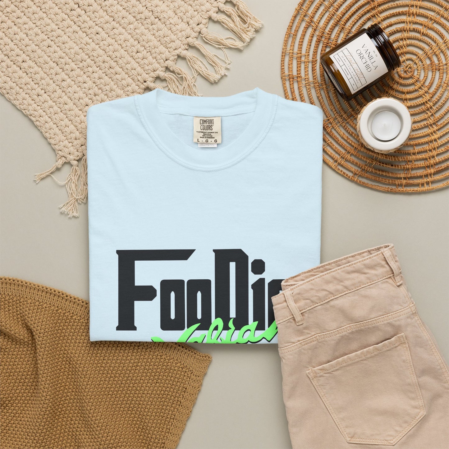 L.O.E.F Foodie Mafia Unisex Tee shirt (Mint Green)