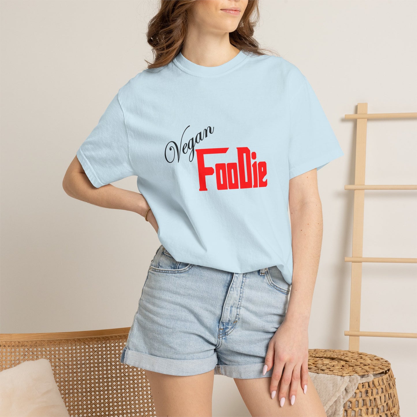 L.O.E.F Unisex Vegan Foodie Tee Shirt (Fiery Red)
