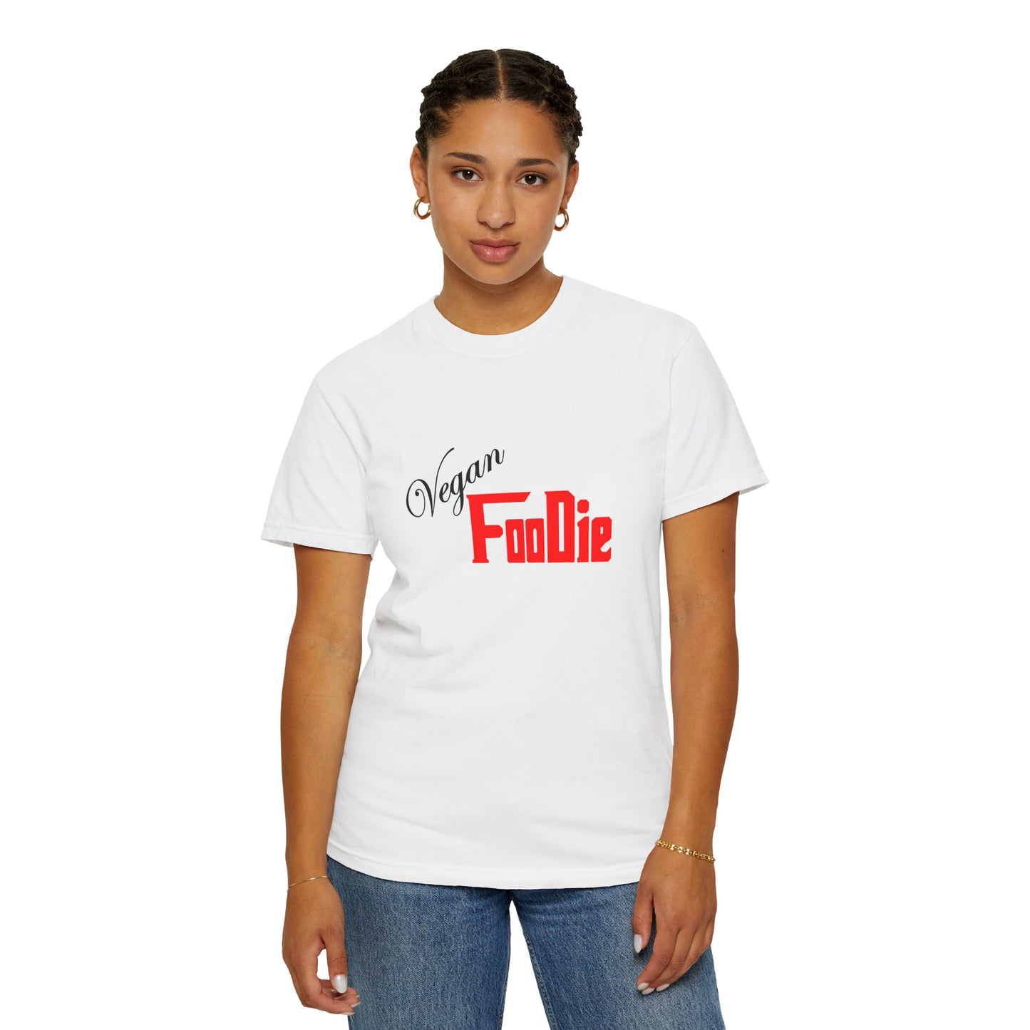 L.O.E.F Unisex Vegan Foodie Tee Shirt (Fiery Red)