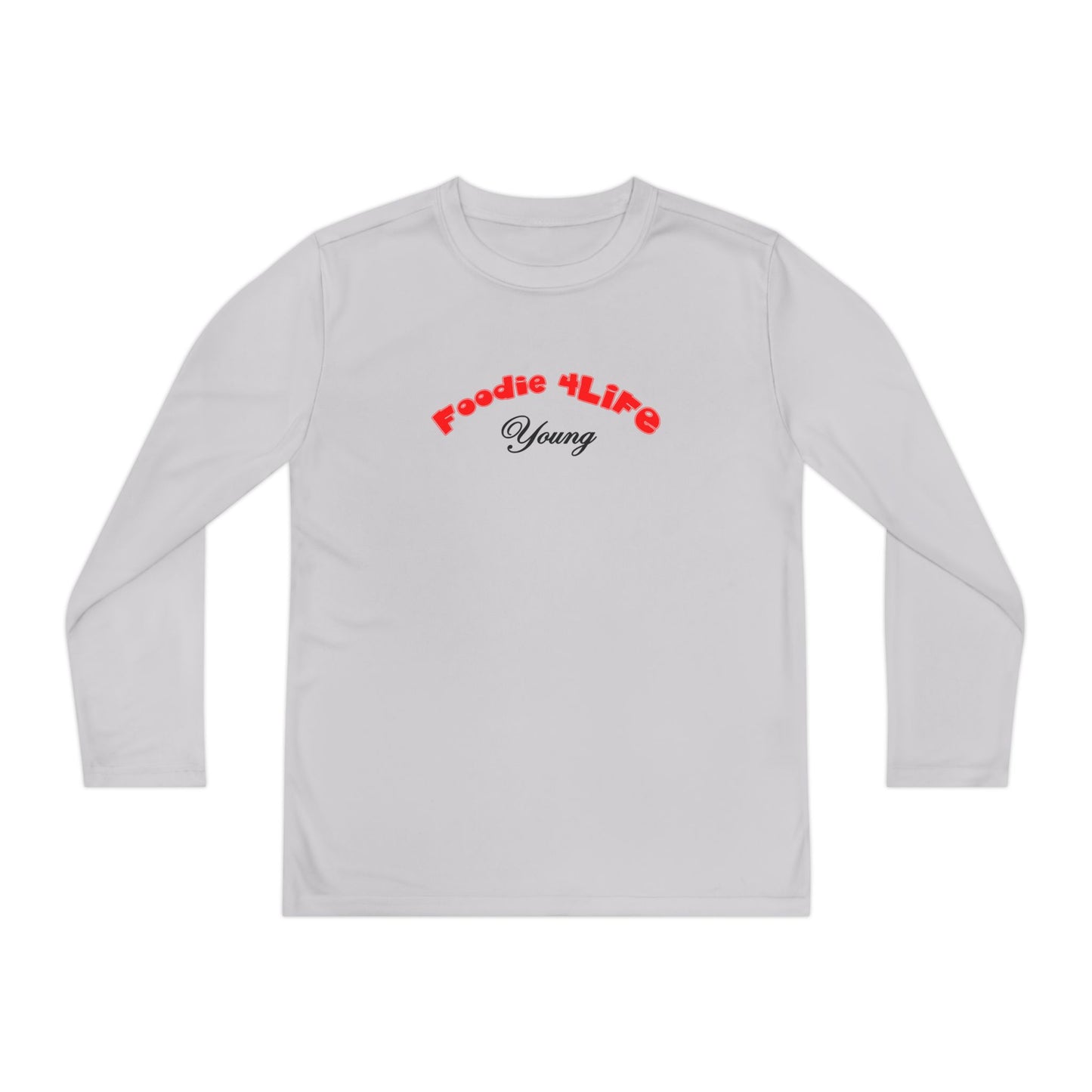 L.O.E.F Foodie 4Life Young Long Sleeve Tee  (Fiery Red)