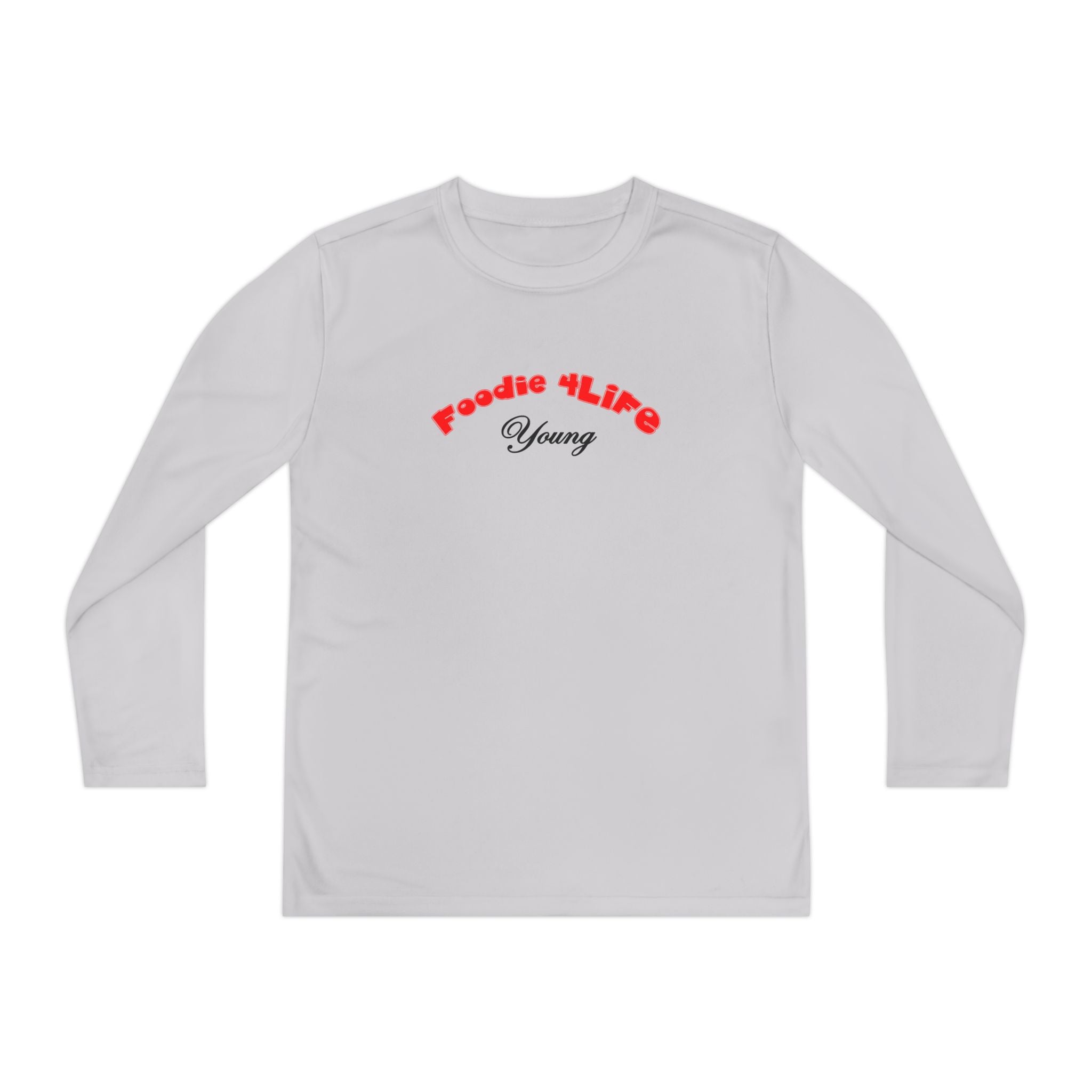 L.O.E.F Foodie 4Life Young Long Sleeve Tee  (Fiery Red)