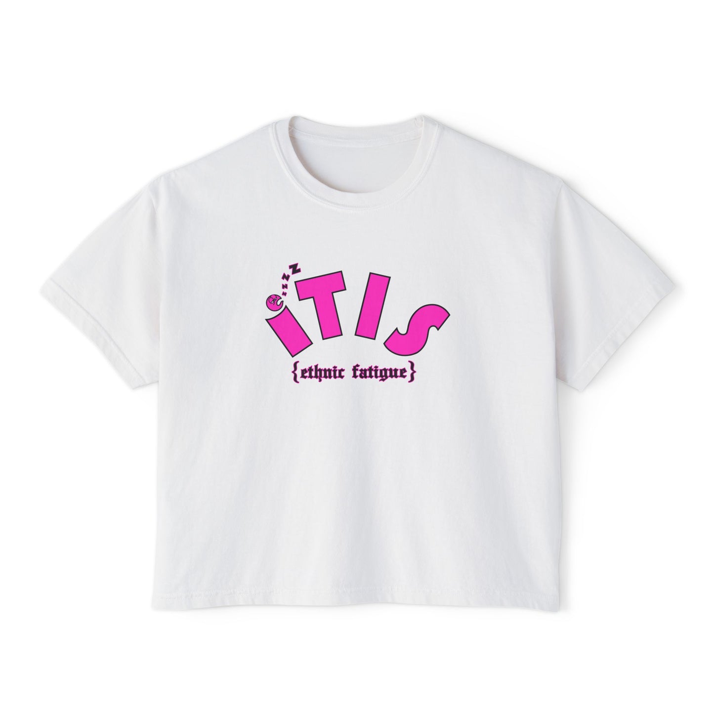 L.O.E.F ITIS Women Boxy Tee (Pink)