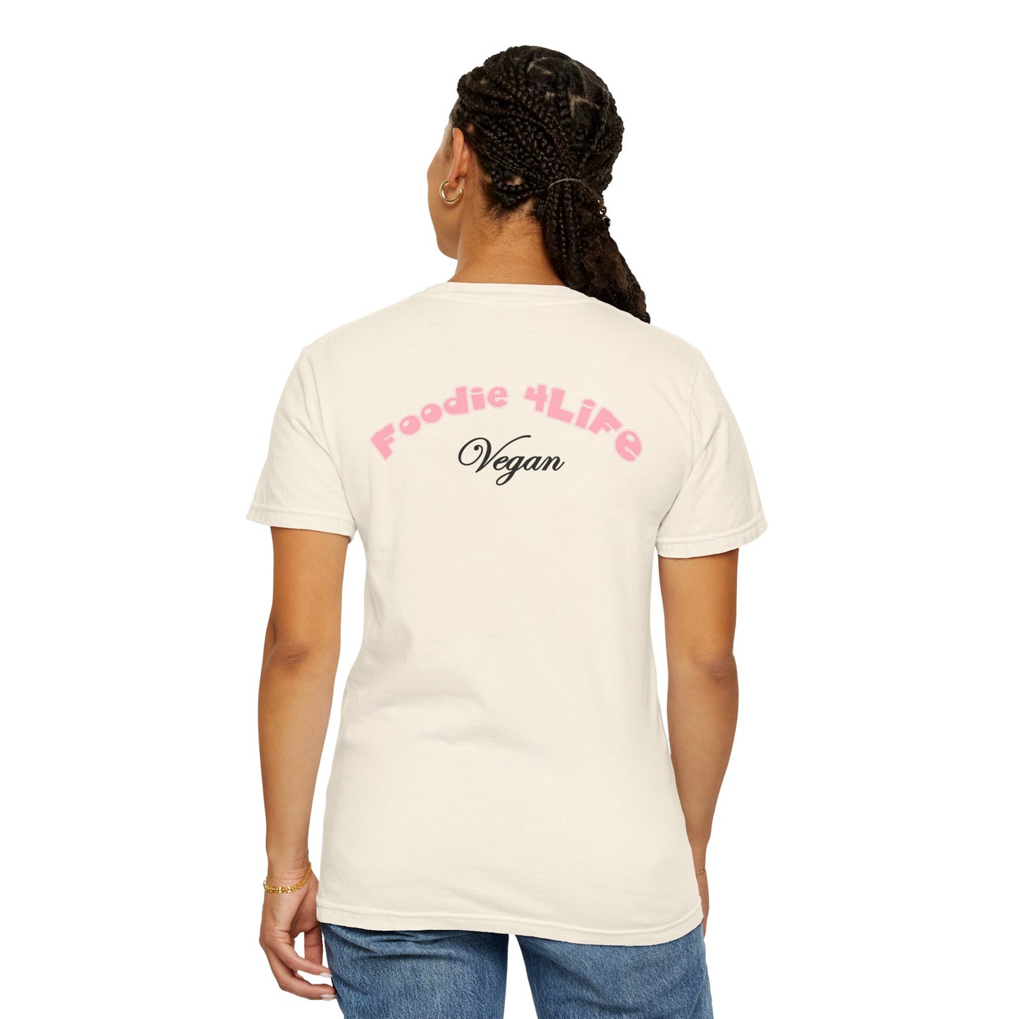 L.O.E.F Foodie 4Life Vegan Unisex Tee Shirt (Soft Pink)