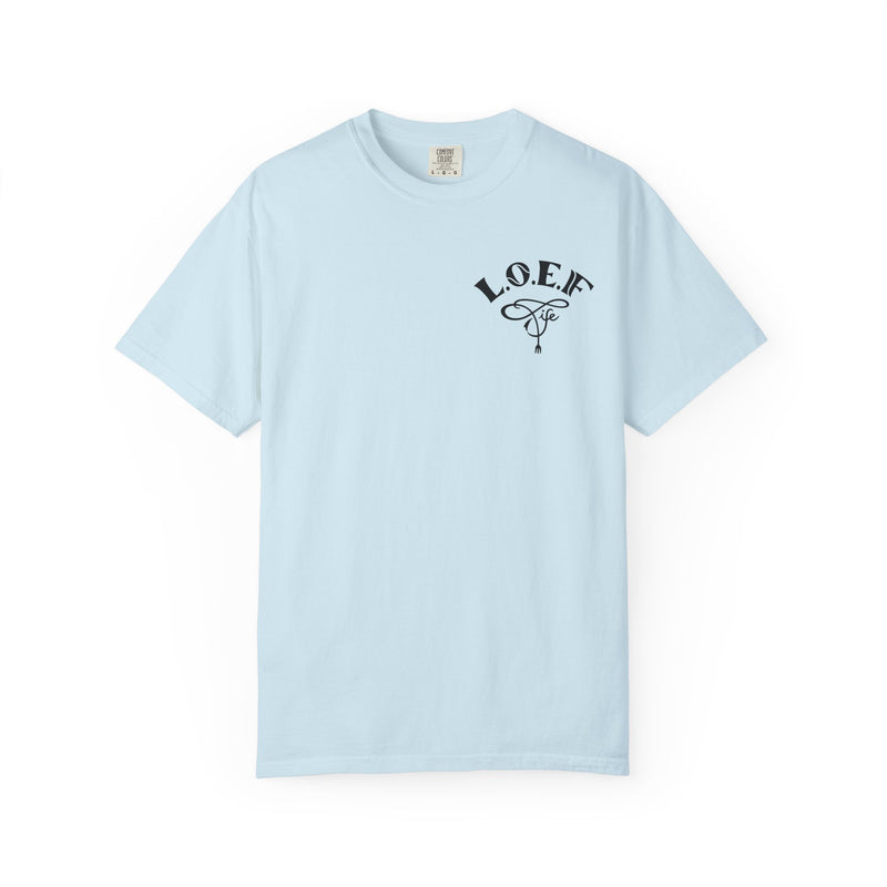 L.O.E.F Foodie 4Life Vegan Unisex Tee Shirt (Sky Blue)