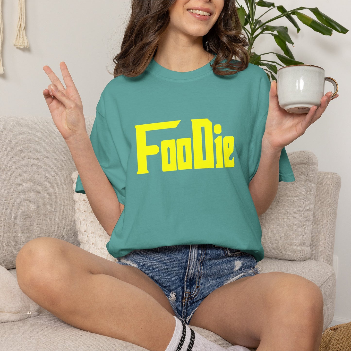 L.O.E.F Foodie Unisex Tee Shirt  (Yellow)