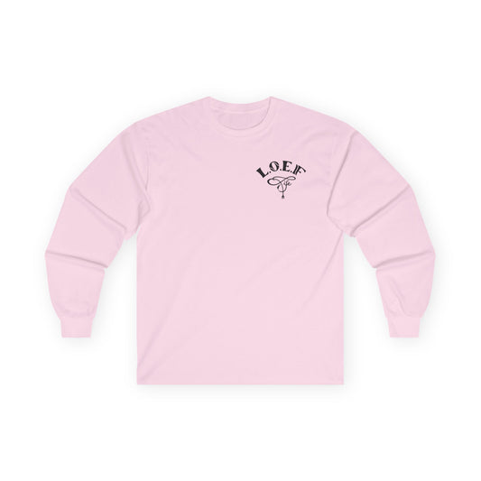 L.O.E.F Foodie 4Life Vegan Long Sleeve Tee (Dark Blue)